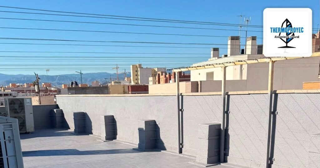 Impermeabilización de cubierta terminada en Alicante